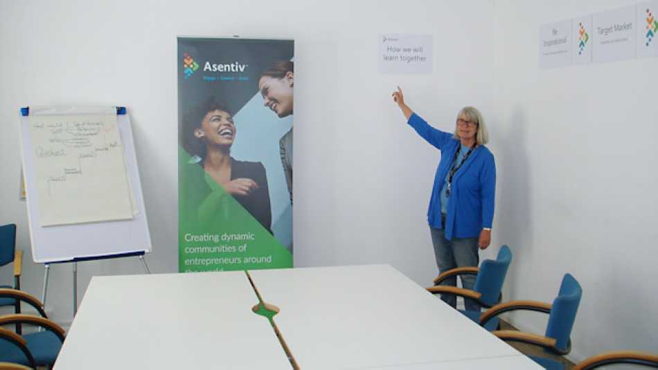Now I've decided to rent an office, I can surround myself with my branding!